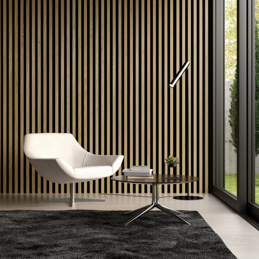 Interior of modern living room with sofa 3 D rendering